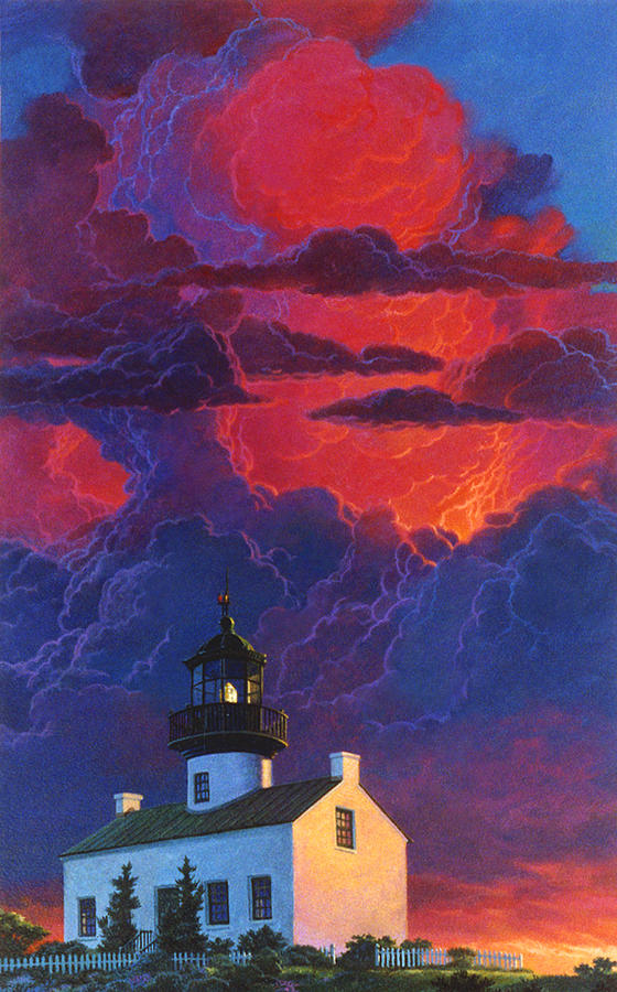 Pt. Loma Light Painting by Tom Wooldridge