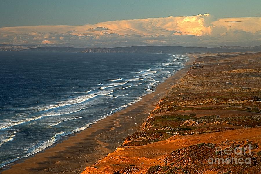 Pt Reyes Golden Cliffs Photograph by Adam Jewell