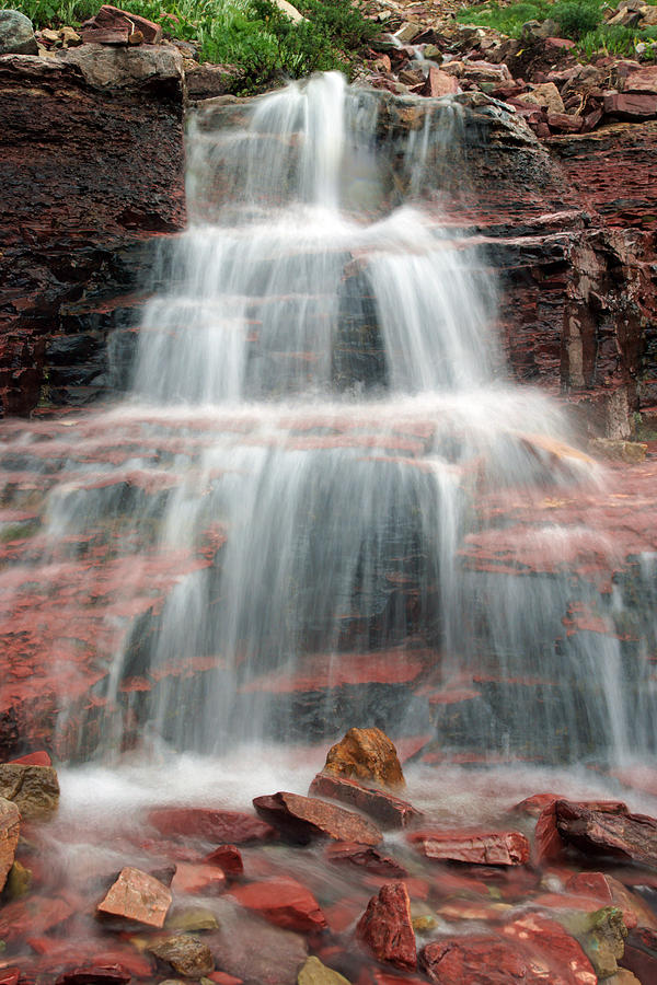 Ptarmigan Trail Waterfall No.4 Photograph by Daniel Woodrum