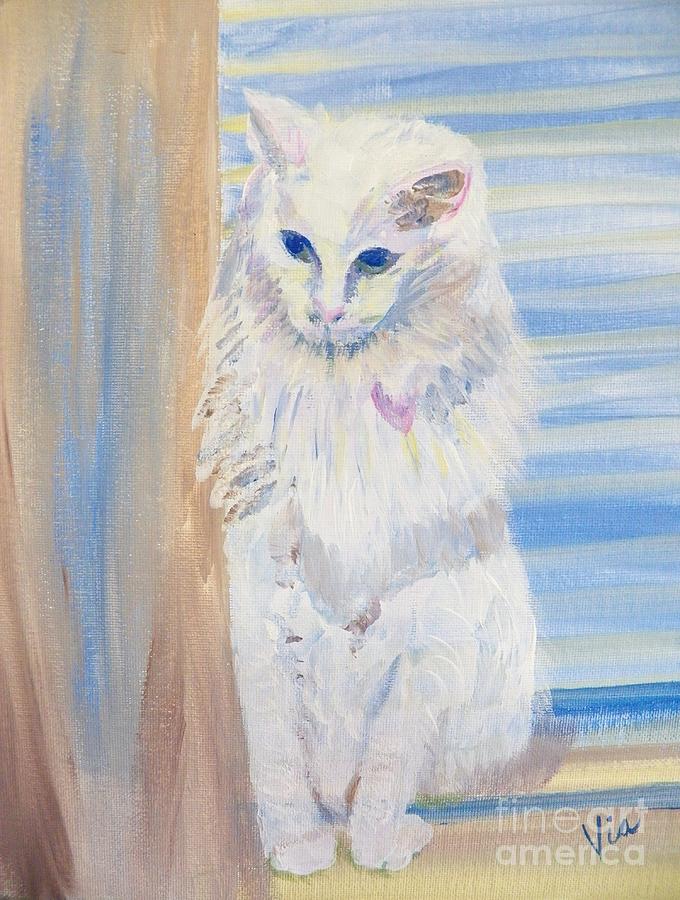 Ptg    Silky Noella Angelina Via-Wolff Painting by Judy Via-Wolff
