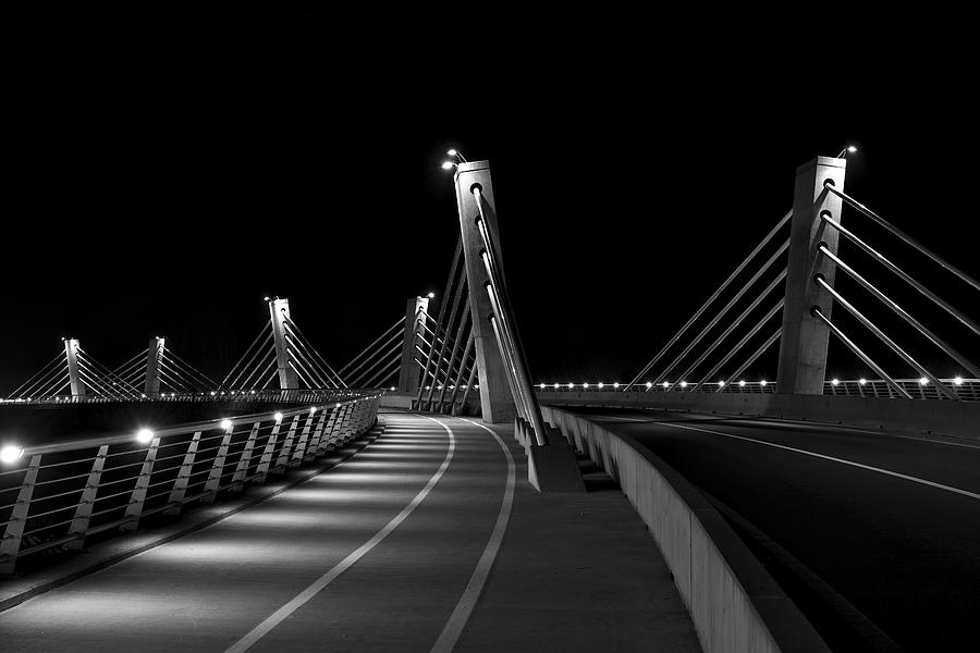 Architecture Photograph - Ptuj bridge BW by Ivan Slosar