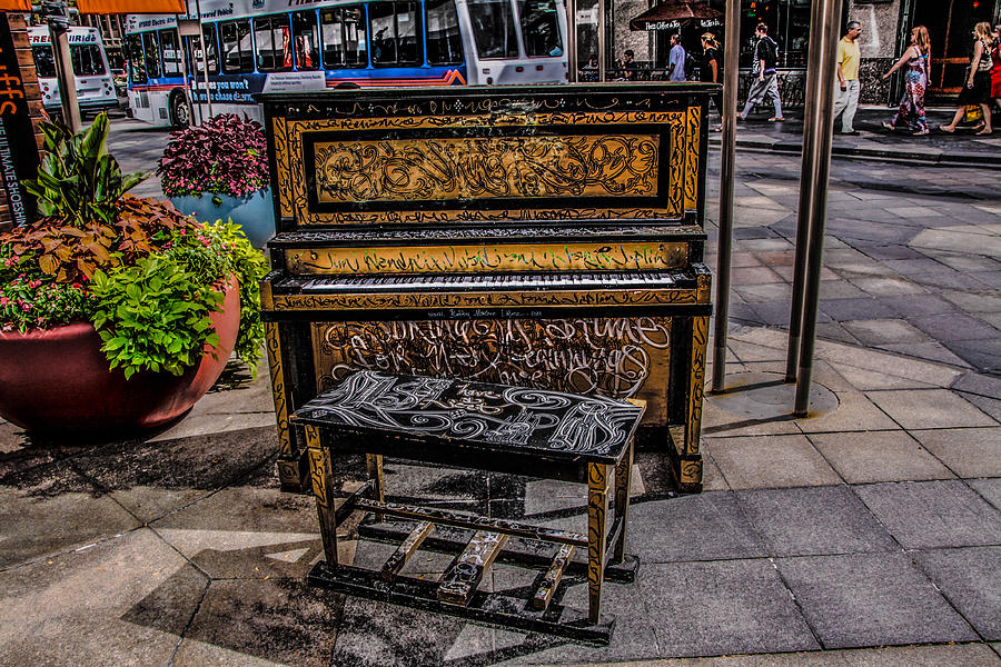 Public Piano Photograph by Ray Congrove