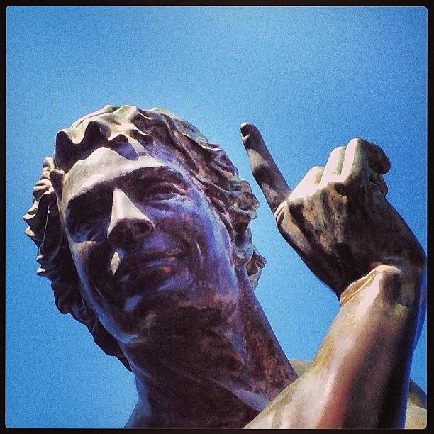 Puck Photograph - Puck Statue Downtown Slo. #slocounty by Lisa-marie Jordan