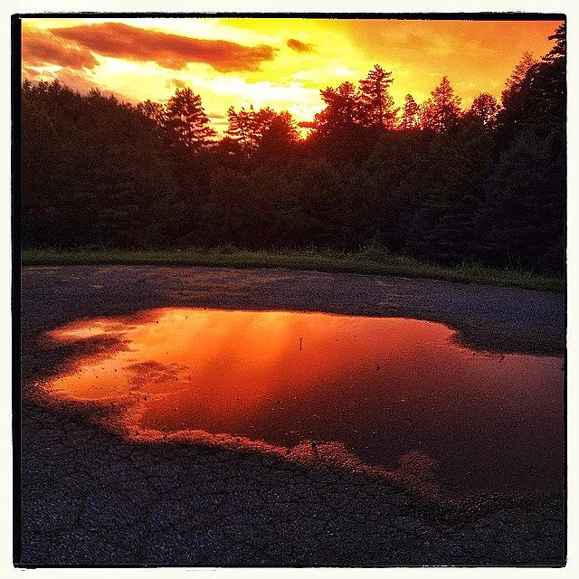 Northcarolina Photograph - Puddle Of Fire by Paul Cutright