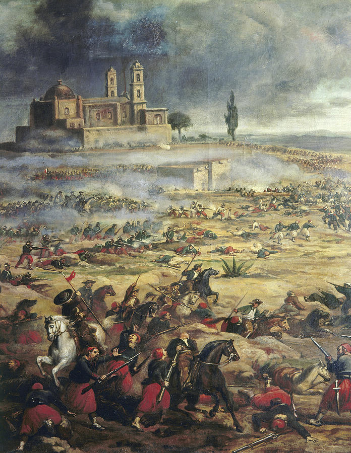 Puebla French Defeat, 1862 Painting by Granger - Pixels