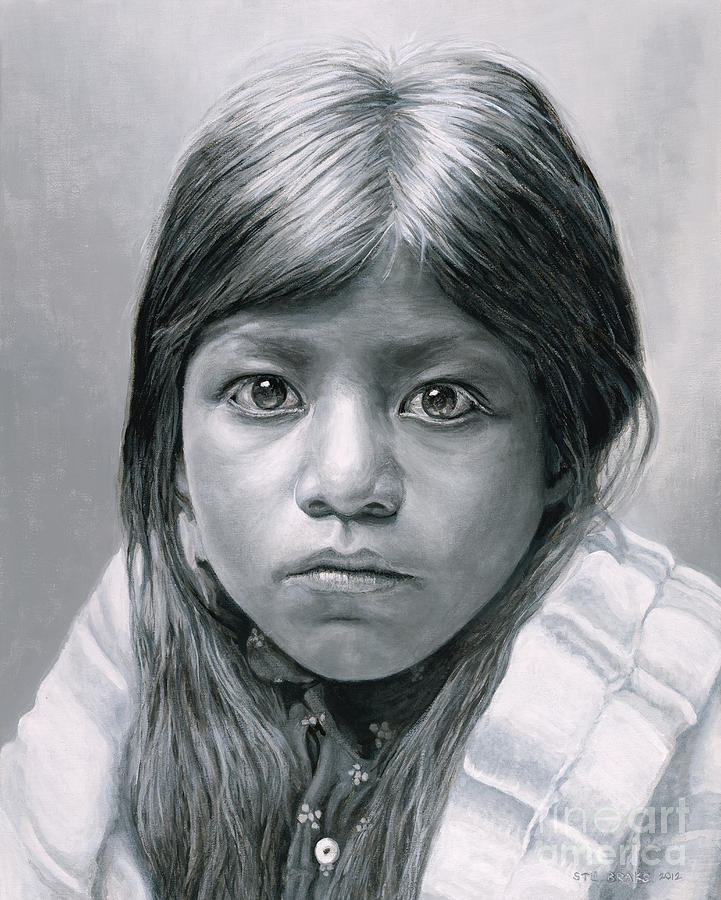 Pueblo Girl Painting by Stu Braks - Fine Art America