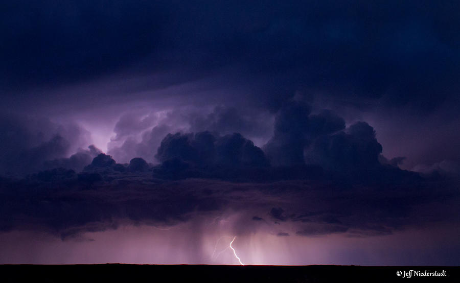 Pueblo Lightning Photograph by Jeff Niederstadt