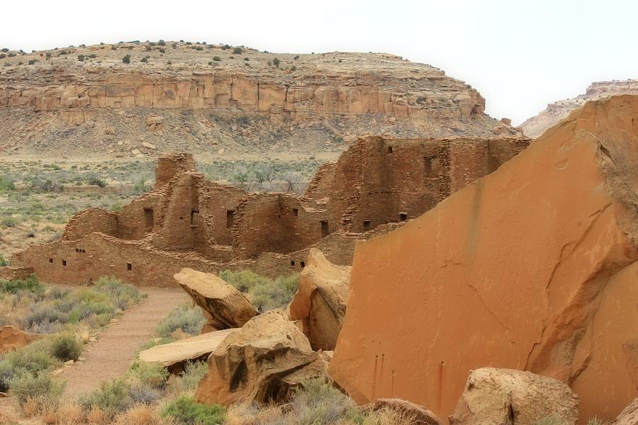Pueblo Ruins at Chaco Culture National Historical Park in New Mexico Photograph by Elizabeth Sullivan