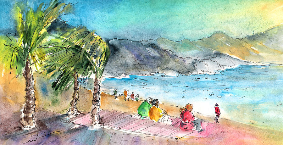 Puerto De Las Nieves 04 Painting by Miki De Goodaboom