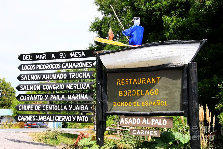 Puerto Varas Fisherman Sign Photograph by Tap On Photo