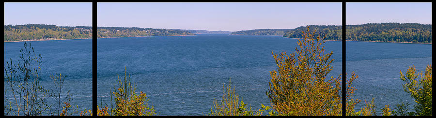 Puget Sound Panoramic Photograph by Tikvahs Hope