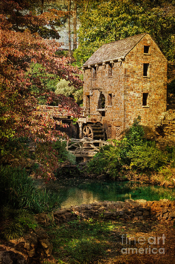 Gone With The Wind Photograph - Pughs Old Mill by Priscilla Burgers