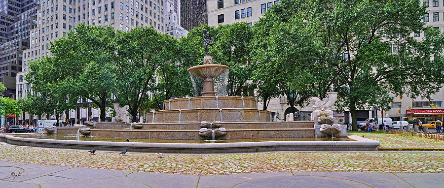 Pulitzer Fountain Photograph by Paulette B Wright