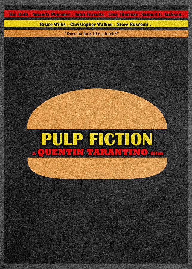 Pulp Fiction Digital Art - Pulp Fiction by Inspirowl Design