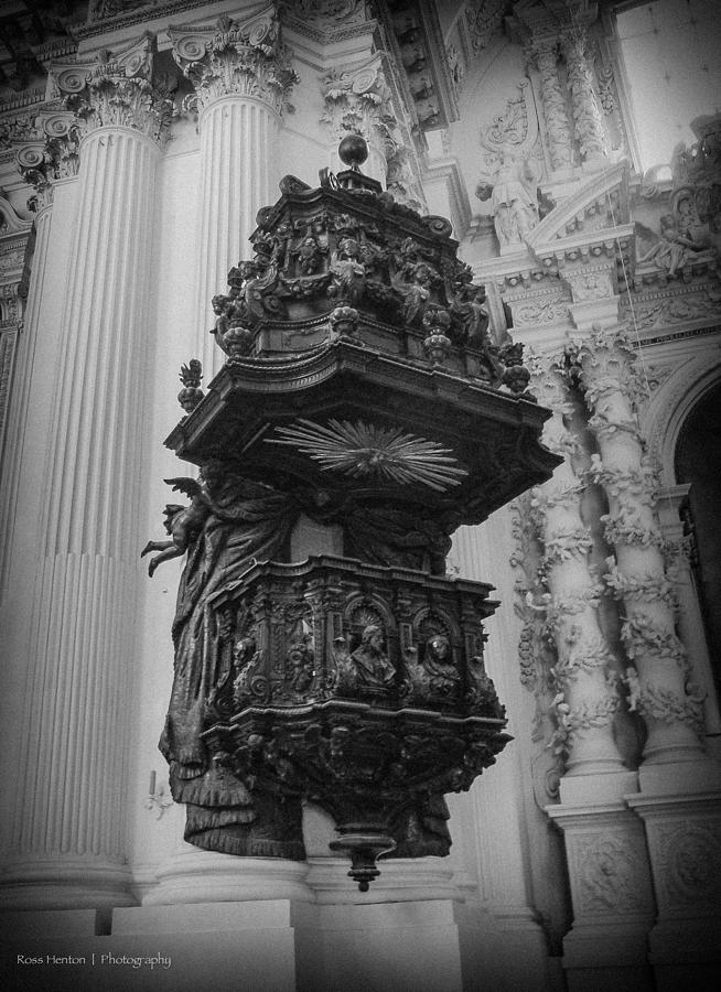 Pulpit of the Theatinerkirche Photograph by Ross Henton