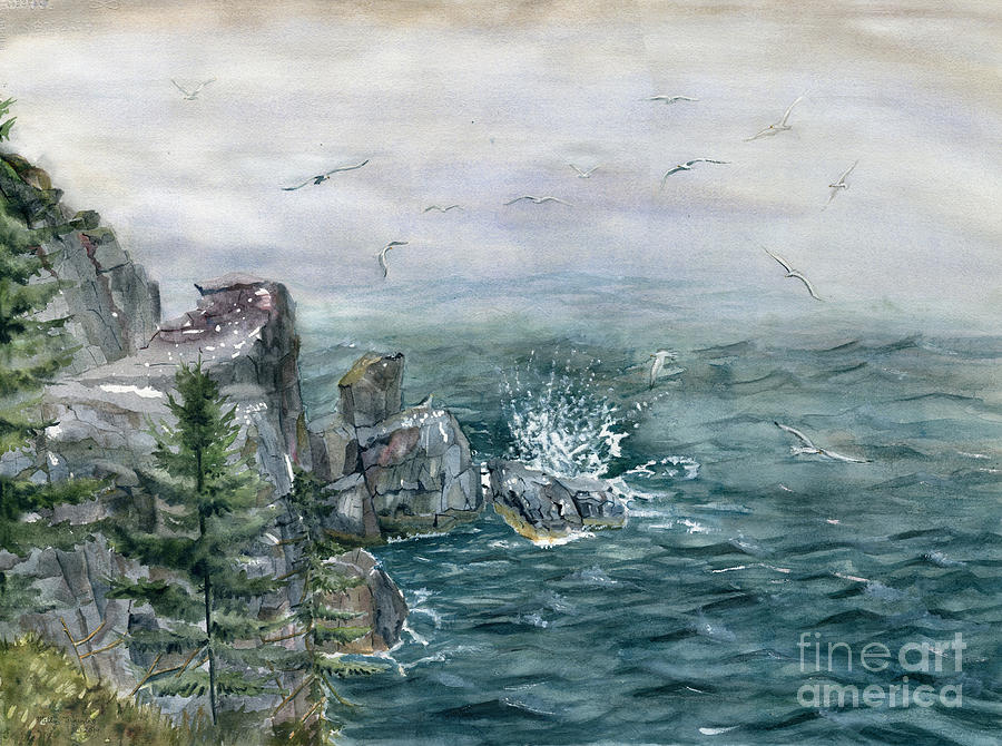 Pulpit Rock Painting by Melly Terpening