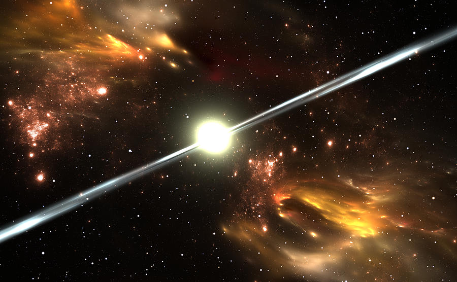 Pulsar highly magnetized, rotating neutron star Photograph by Pitris