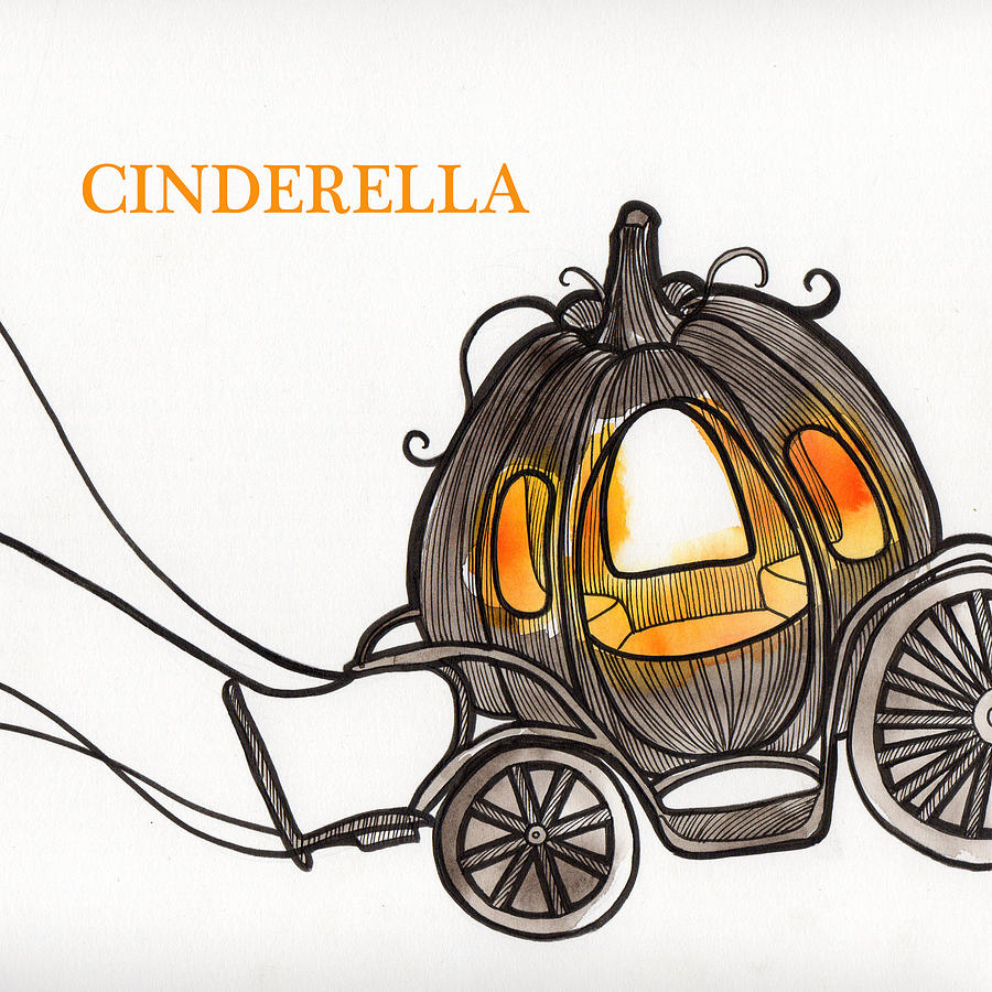 Pumpkin Carriage Drawing by Donghyun Kim Fine Art America