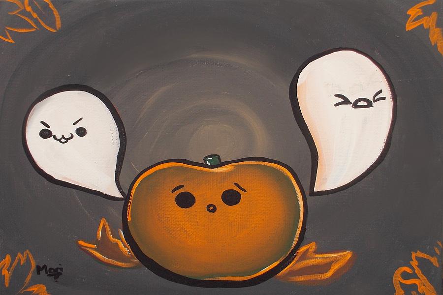 Pumpkin Haunt Painting by Marisela Mungia