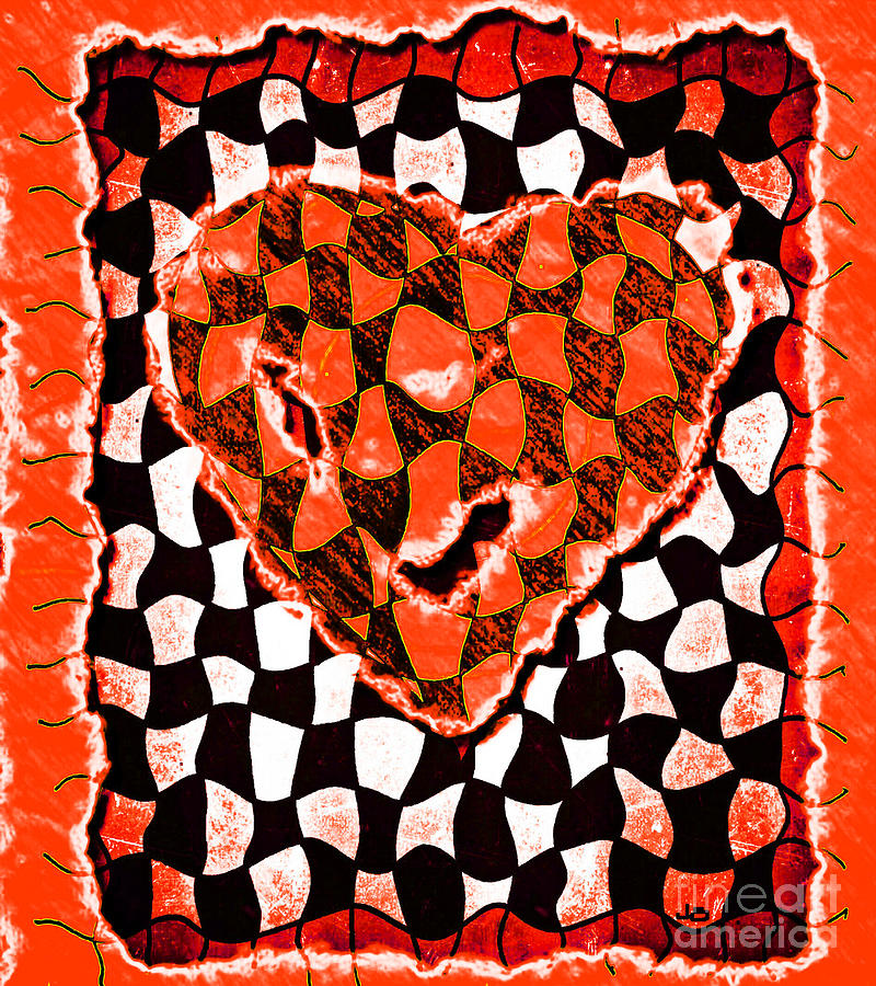 Pumpkin Heart Drawing by Joseph J Stevens