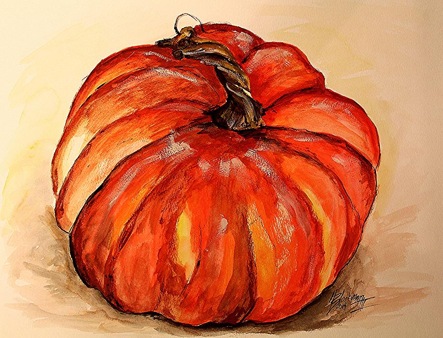 Pumpkin Painting by Henry Blackmon