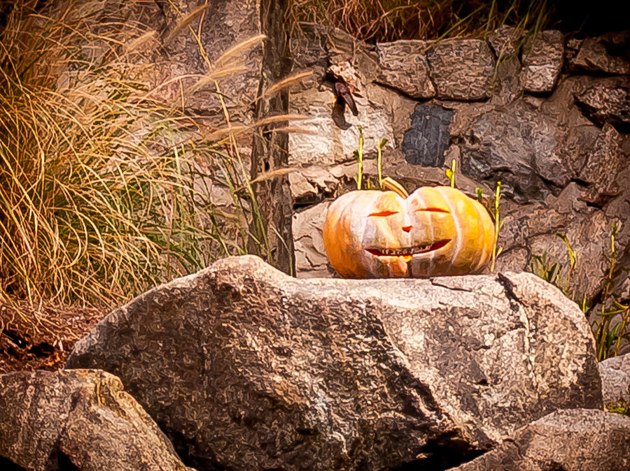 Pumpkin Horror Photograph by Jim DeLillo