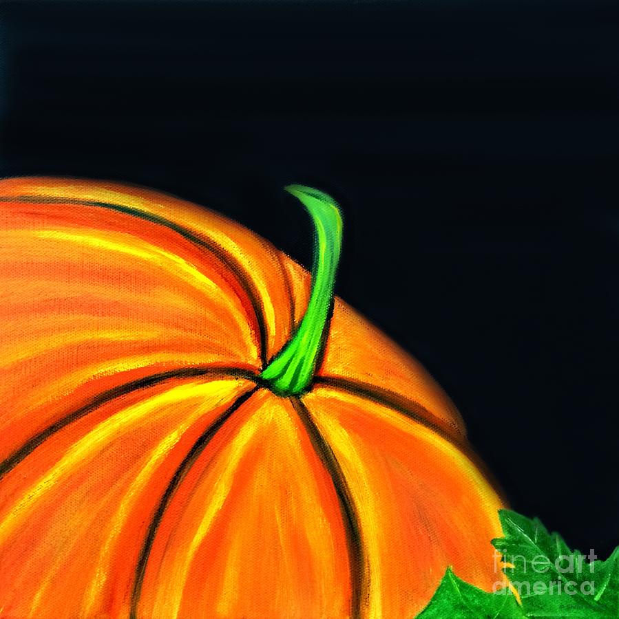 Halloween Painting - Pumpkin I by Shelia Kempf