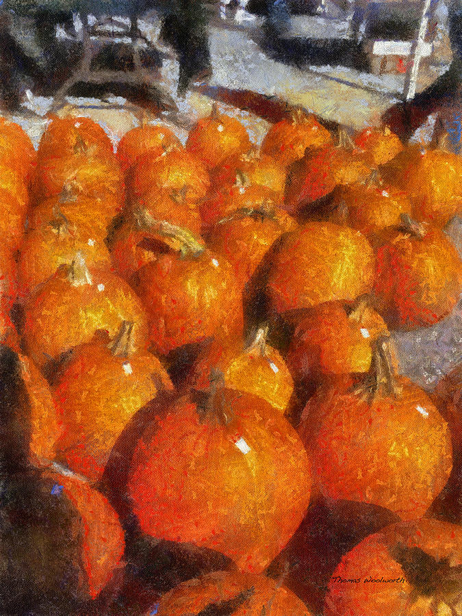 Pumpkins Photo Art 02 Photograph by Thomas Woolworth