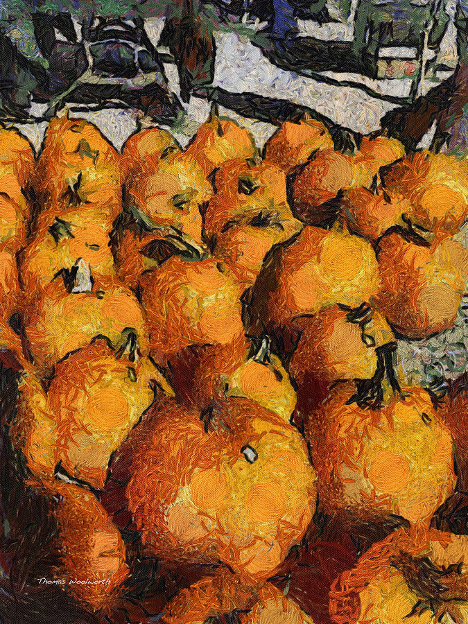 Pumpkins Photo Art 03 Photograph by Thomas Woolworth