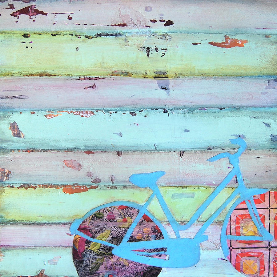 Vintage Mixed Media - Punctured Bicycle by Danny Phillips