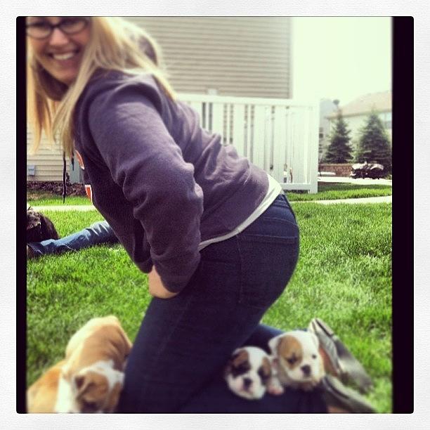 Tbt Photograph - Puppies Loved My Shaded Bum. #babybax by Caroline Parro