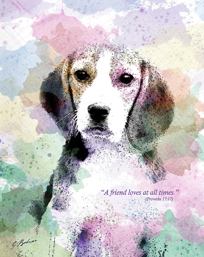 Puppy Love Digital Art by Gary Bodnar