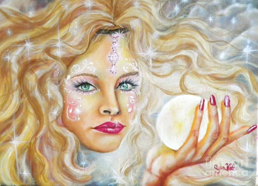 Woman Painting - Pure Fantasy by Sandra Valentini