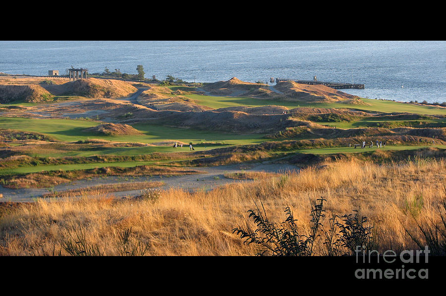 Pure Links Style Golf - Chambers Bay Golf Course Photograph by Chris Anderson