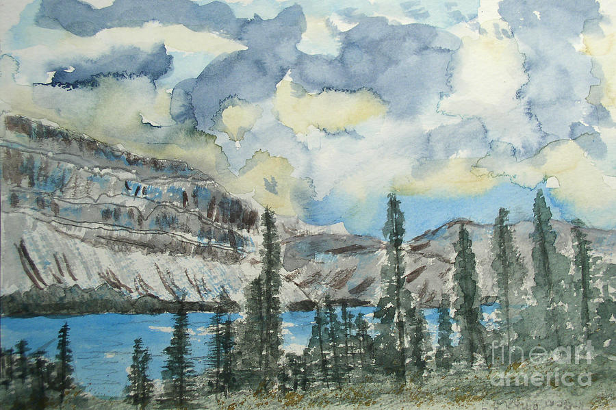 Pure North - Bow Lake Alberta Painting by R Kyllo