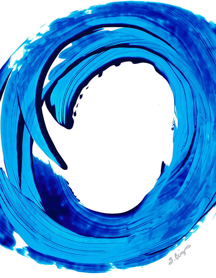 Pure Water 312 - Blue Abstract Art by Sharon Cummings Painting by Sharon Cummings