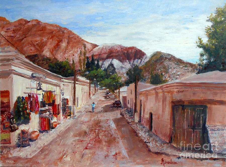 Purmamarca- Quebrada de Humahuaca Painting by Silvana Miroslava Albano