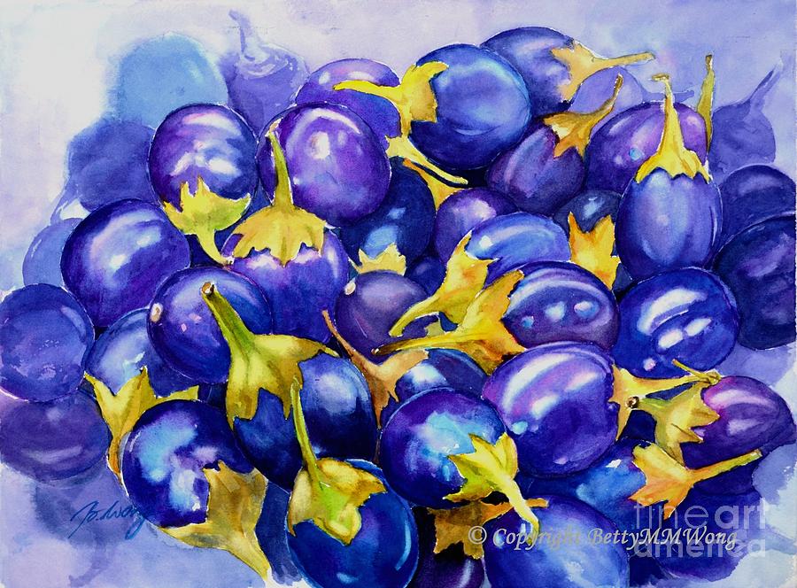 Purple abundance Painting by Betty M M Wong