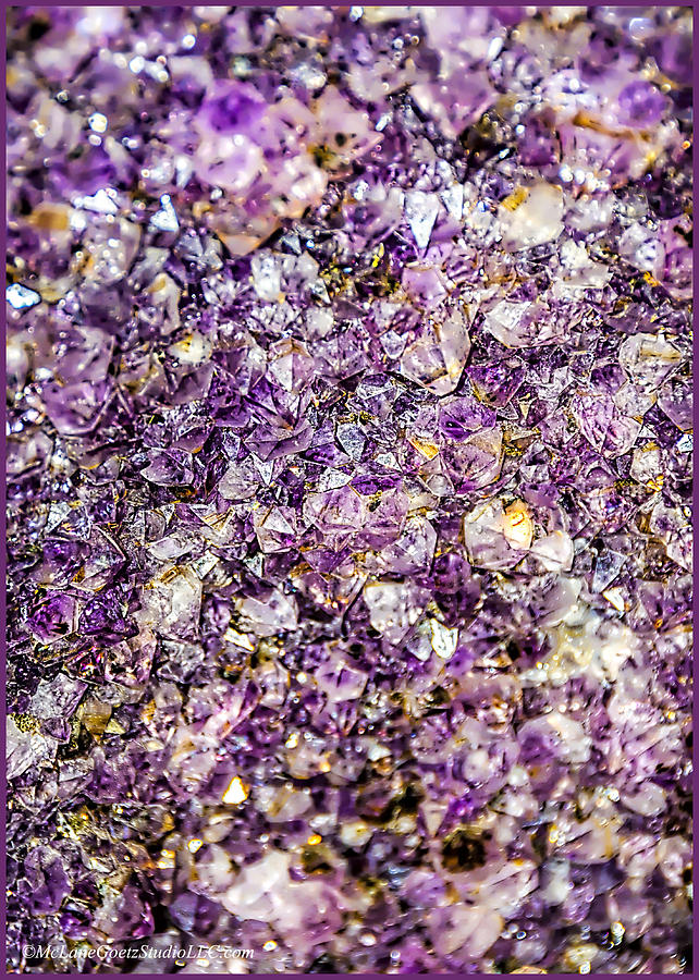 Purple Amethyst Stone Photograph by LeeAnn McLaneGoetz McLaneGoetzStudioLLCcom