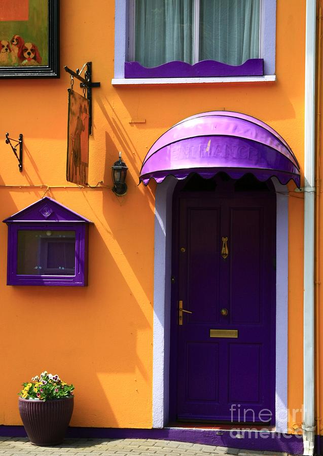 Purple and Orange Door Photograph by Jeremy Hayden