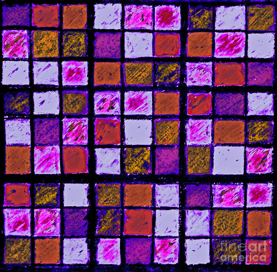 Purple and Orange Sudoku Photograph by Karen Adams