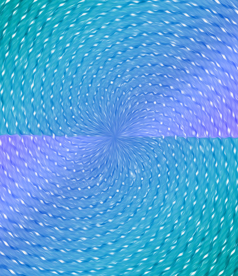 Purple And Teal Pastel Pattern Abstract Digital Art