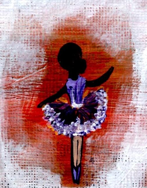 Purple Ballerina Painting by Mrs Wilkes Art - Fine Art America