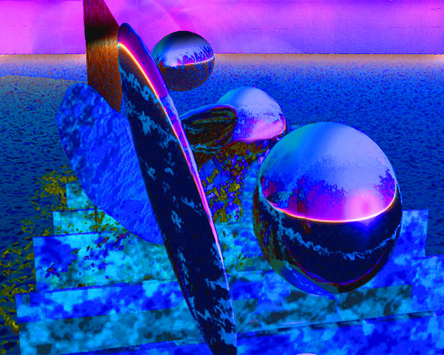 Purple Balls Digital Art by Phillip Mossbarger - Fine Art America