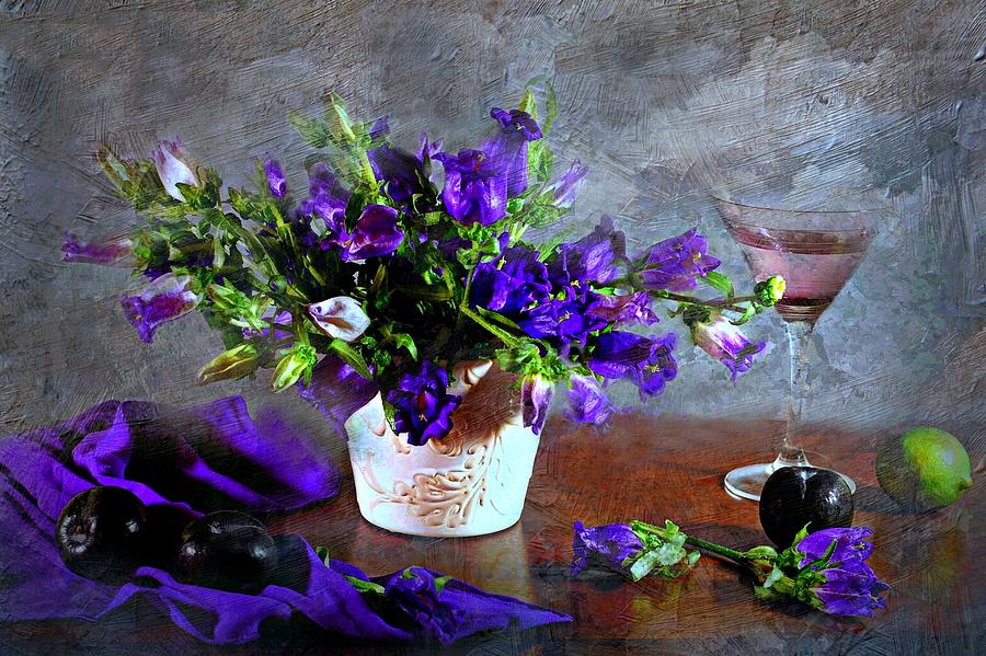 Still Life Photograph - Purple Blues by Diana Angstadt
