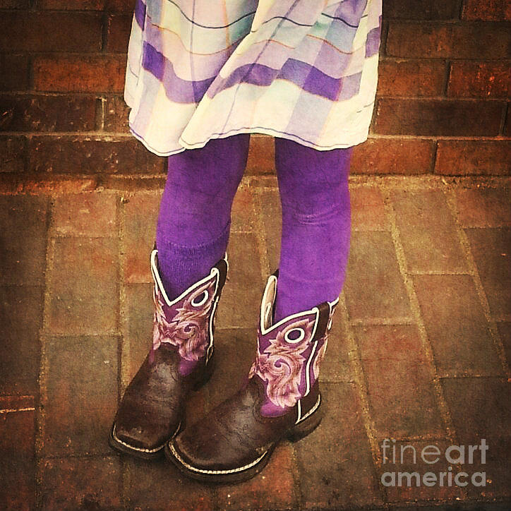 Purple Boots Digital Art by Valerie Reeves