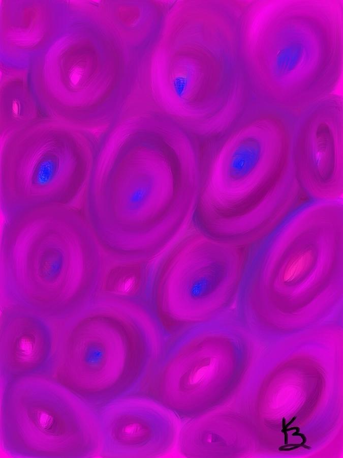 Purple Bubbles Digital Art by Karen Buford