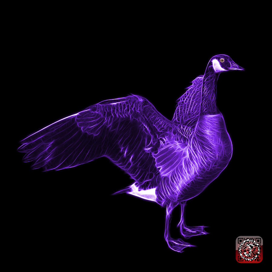 Purple Canada Goose Pop Art - 7585 - BB  Mixed Media by James Ahn