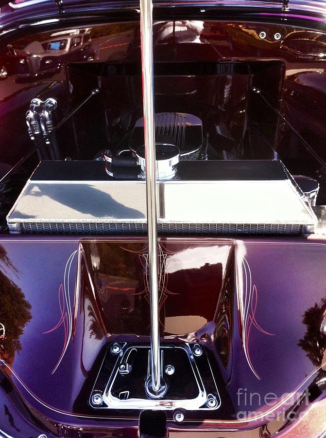 Purple Car Engine Classic  Photograph by Susan Garren