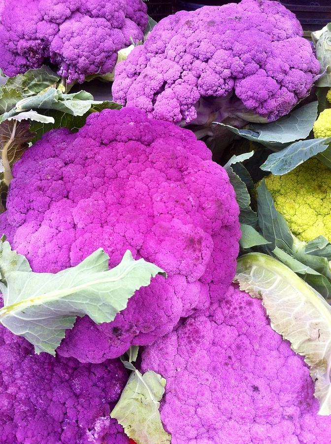 Purple Cauliflower Photograph by Susan Garren
